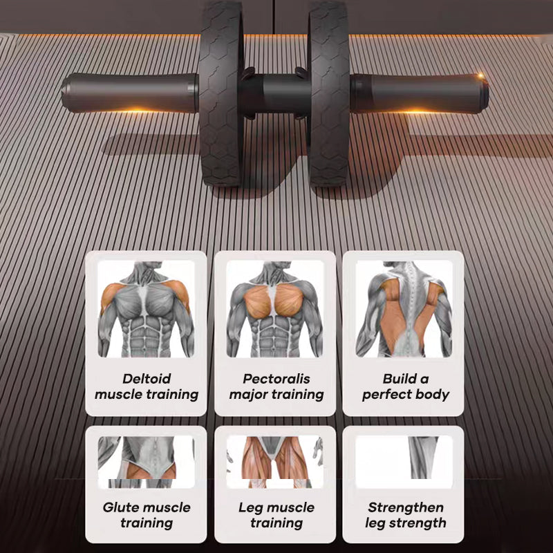 Home Exercise Elastic Band Combination Abdominal Wheel