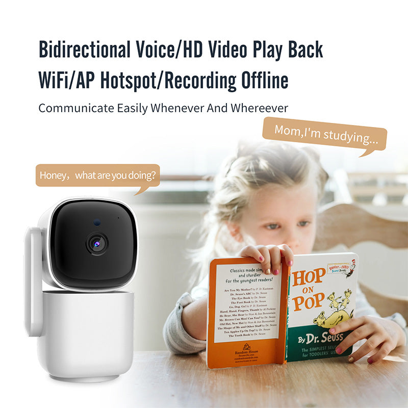 360 Degree Motion Tracking Color Night Vision Security Camera