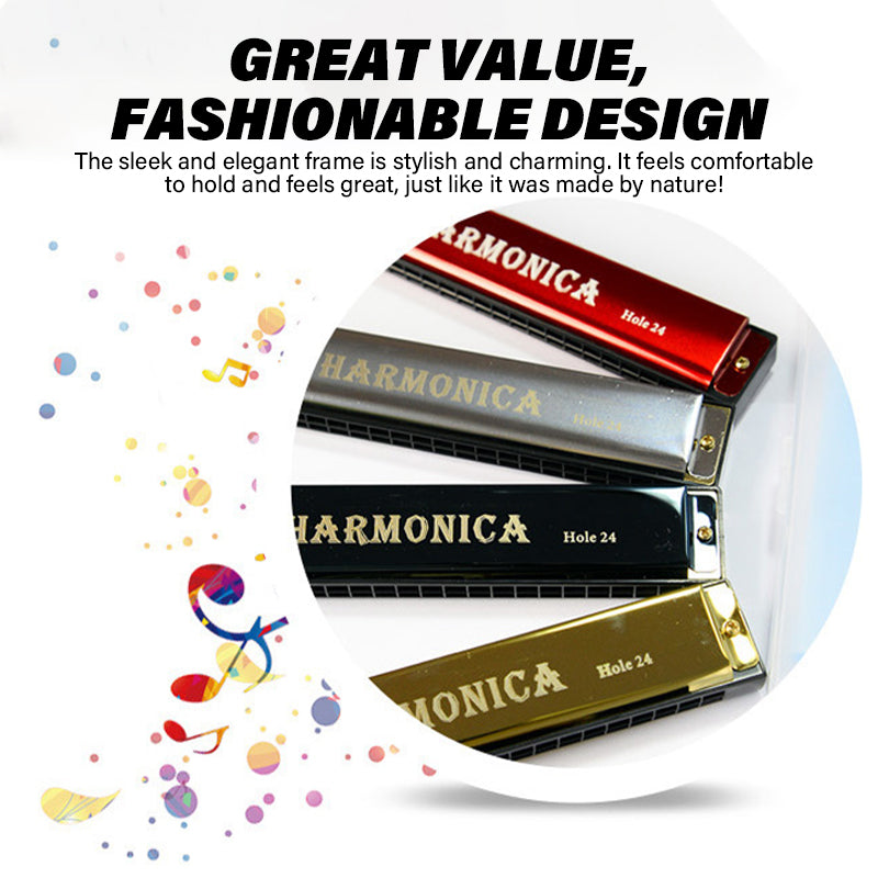 24-Hole C Key Harmonica