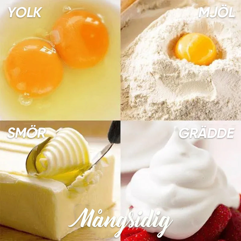 Halvautomatisk visp i rostfritt stål