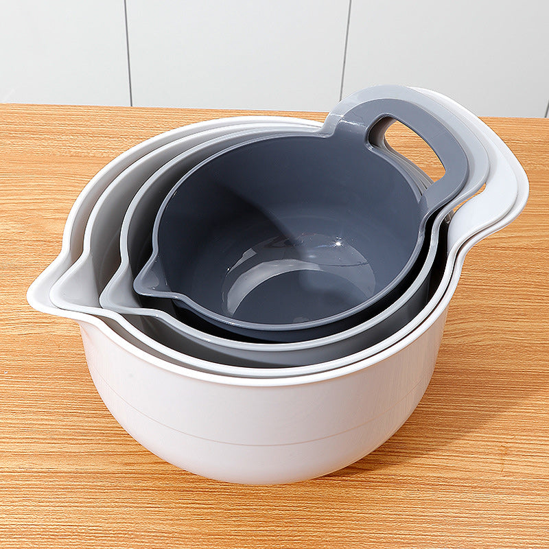4 Piece Nesting Plastic Mixing Bowl Set