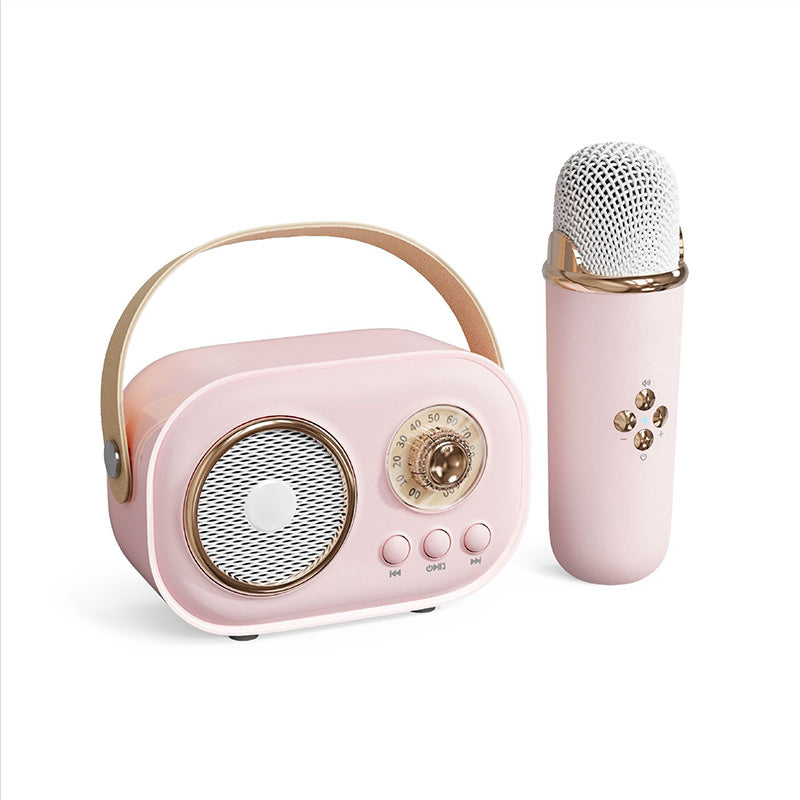 Mini Karaoke-maskin med trådlös mikrofon