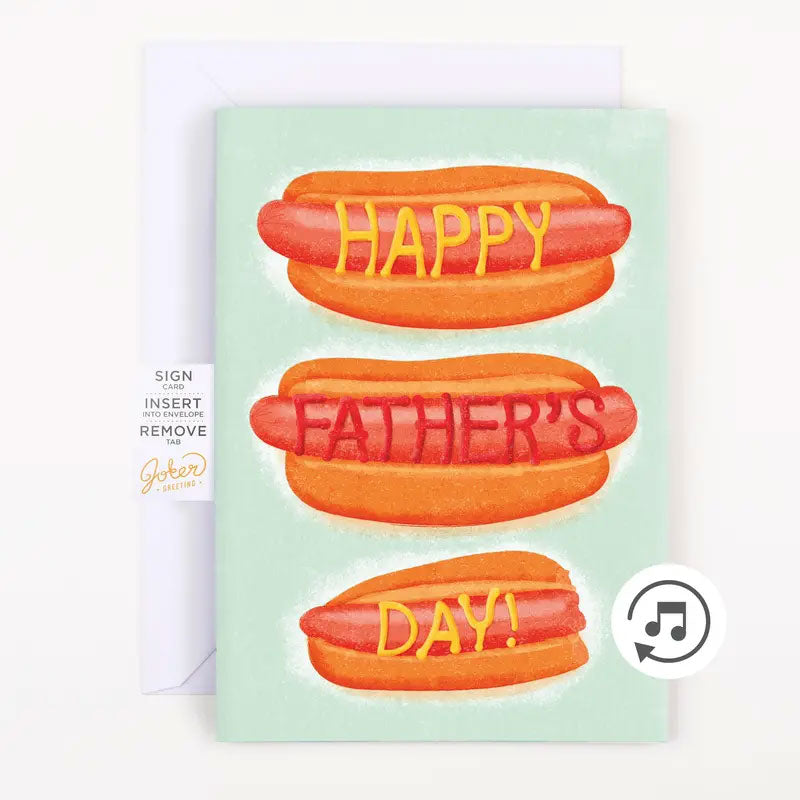 Father's Day Card with Glitter