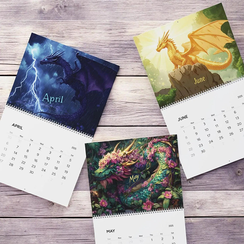 Fantasy Dragon Wall Calendar 2025
