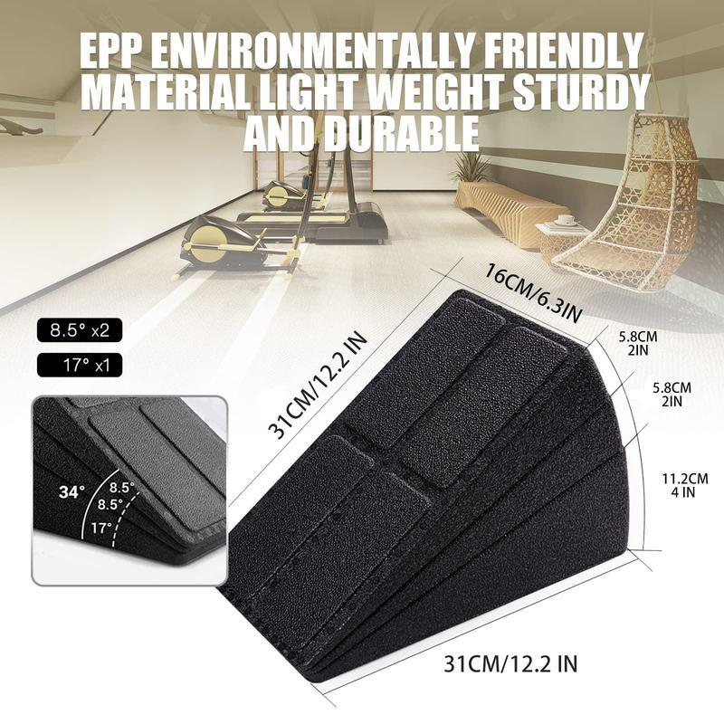 Adjustable Non-Slip Squat Wedge – 3-Piece Set