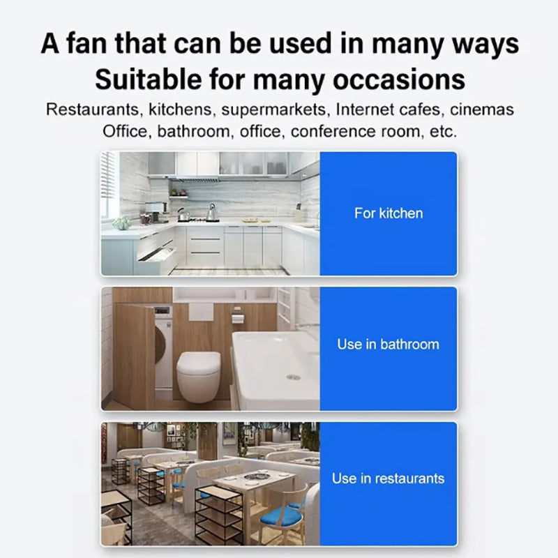 6 inches - Multifunctional Powerful Mute Exhaust Fan