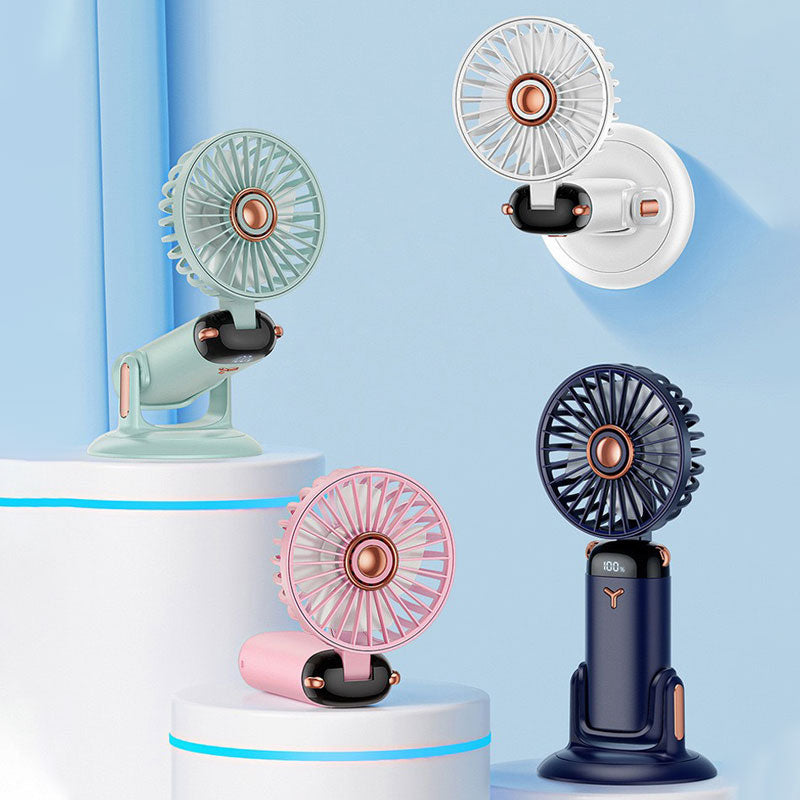 Portable Handheld Rechargeable Fan with Base