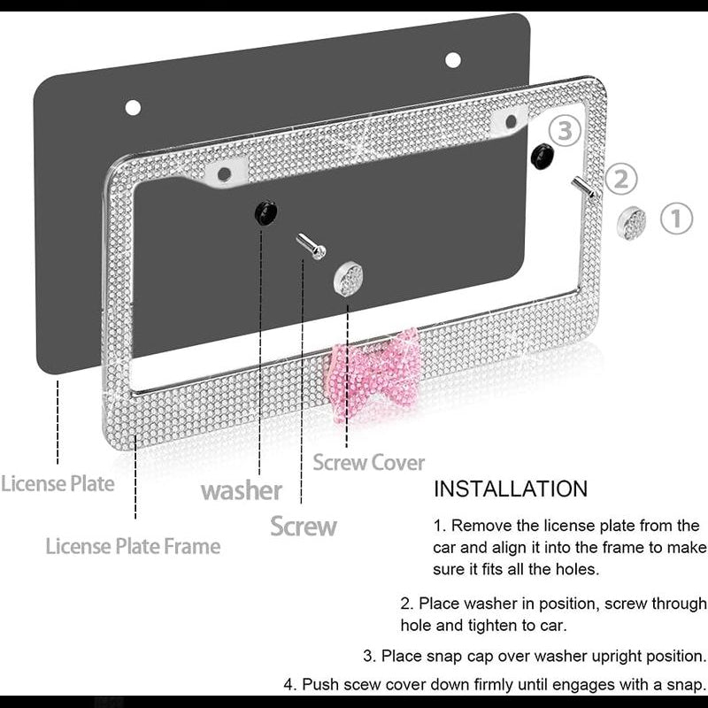 Bling License Plate Frame