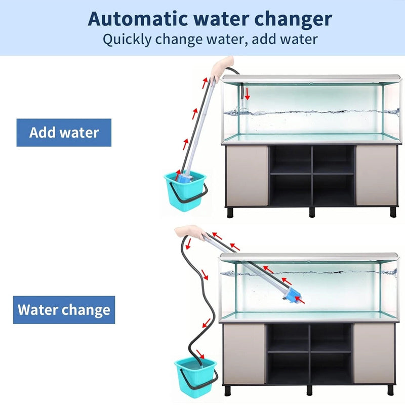 Electric Aquarium Gravel Cleaner with Filter