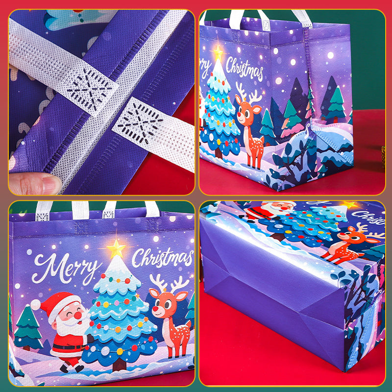 Reusable Water-Resistant Christmas Gift Bags