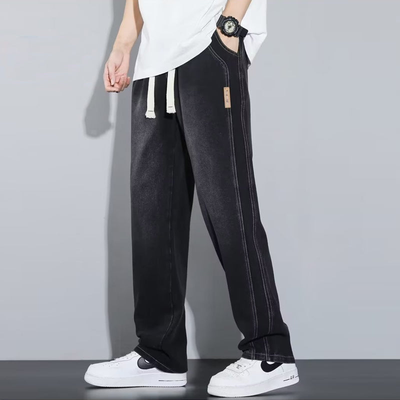 Lösa raka jeans för män