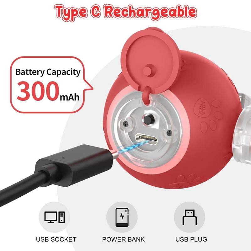 Interactive Rechargeable Ball Cat & Dog Toy