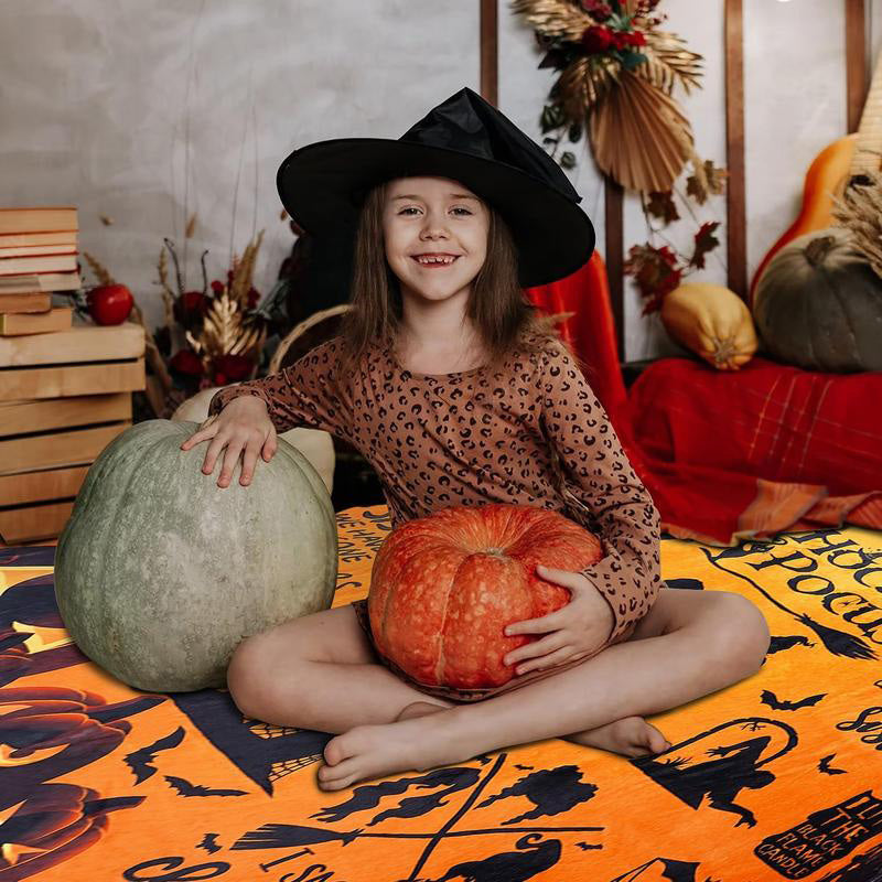 Halloween Witch Throw Blanket