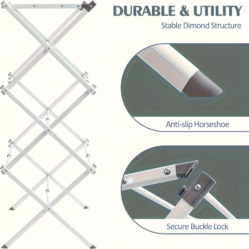 Expandable Collapsing Foldable Laundry Rack
