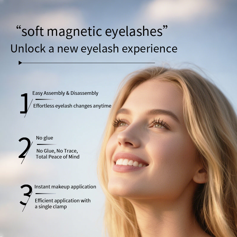 Reusable Soft Magnetic Eyelashes Set