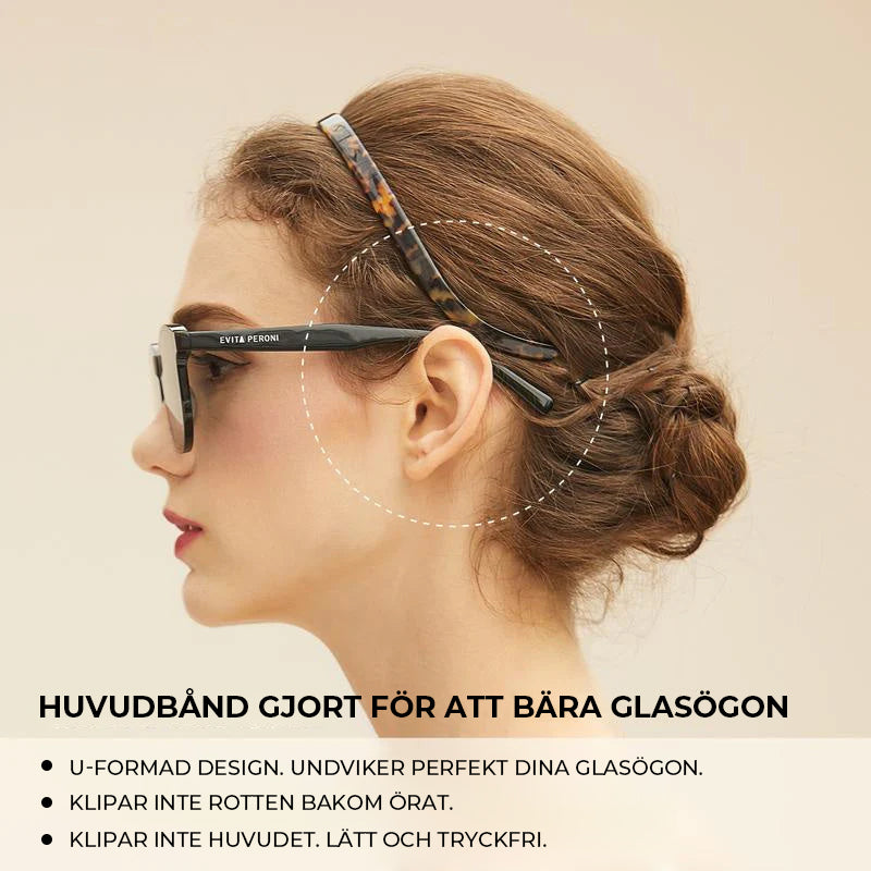 Hårband designat för glasögon Pannband för kvinnor