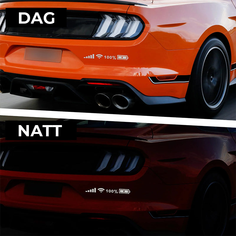 Reflekterande klistermärke för batterisignal (10 st.)