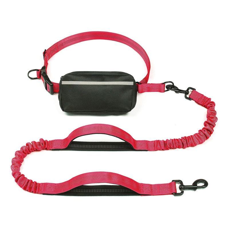 Hands Free Dog Leash With Zipper Pouch