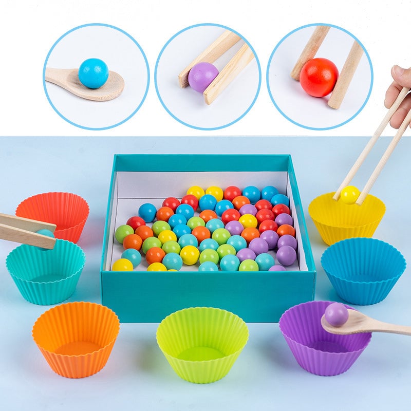 Rainbow Bead Montessori Toy