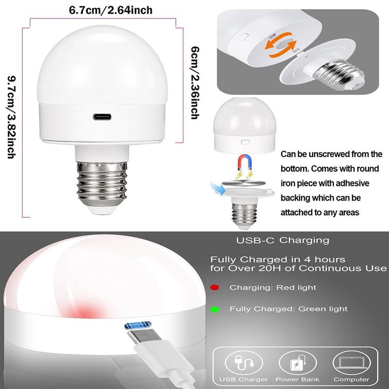 LED Bulbs with Remote Control, Dimmable and Timer