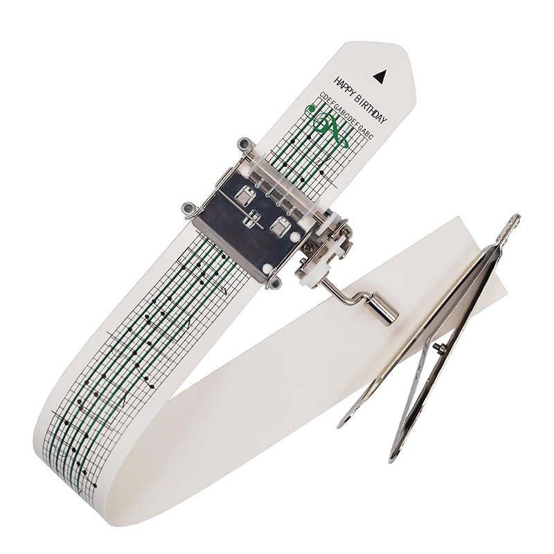 Handvevad speldosa med pappersband