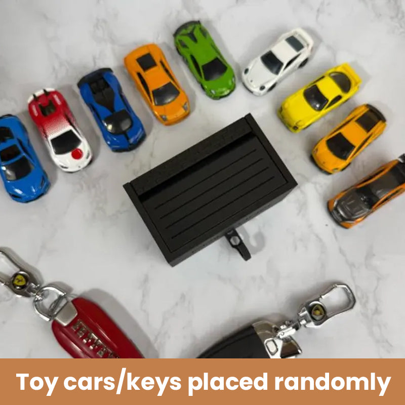 Interactive Car Garage Key Holder with Opening Door