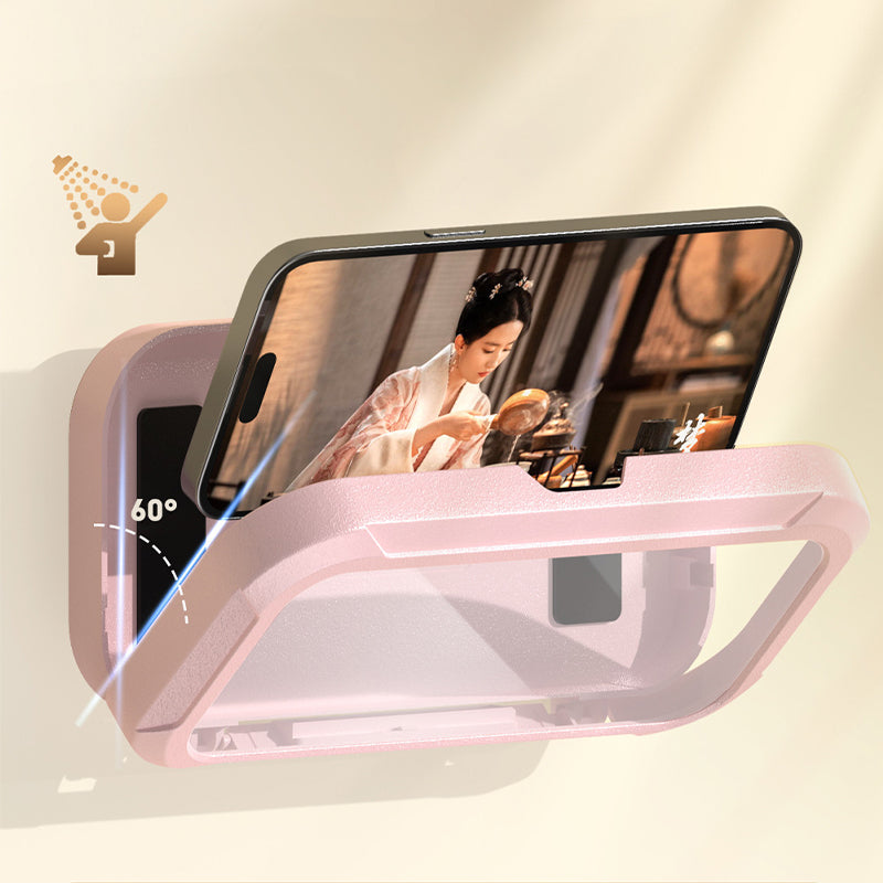 360 ° Rotation Can Touch Shower Phone Holder