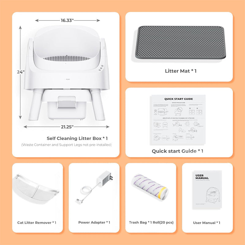 Automatic Self-Cleaning Cat Litter Box