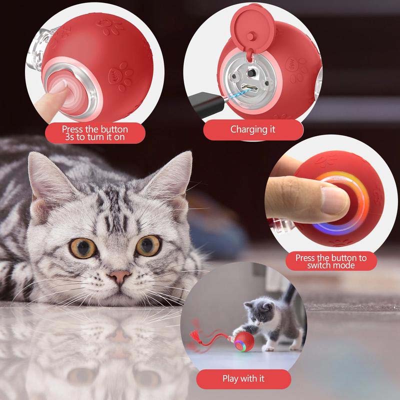 Interactive Rechargeable Ball Cat & Dog Toy