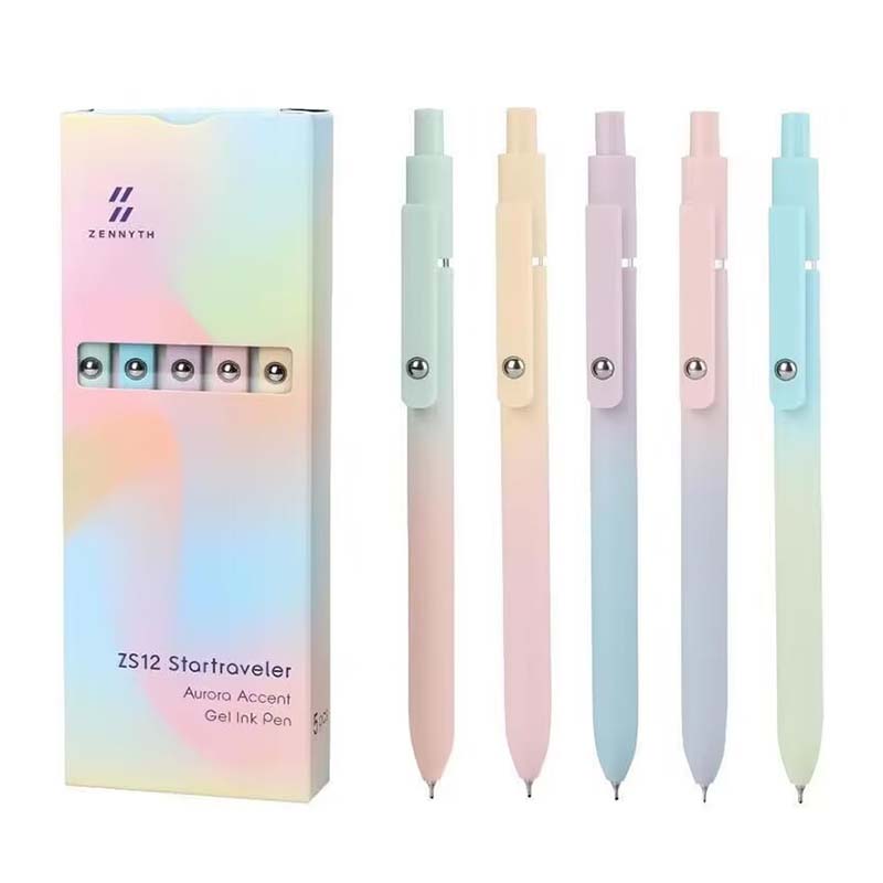 Minimalist Press Type Quick Drying Carbon Gel Pens