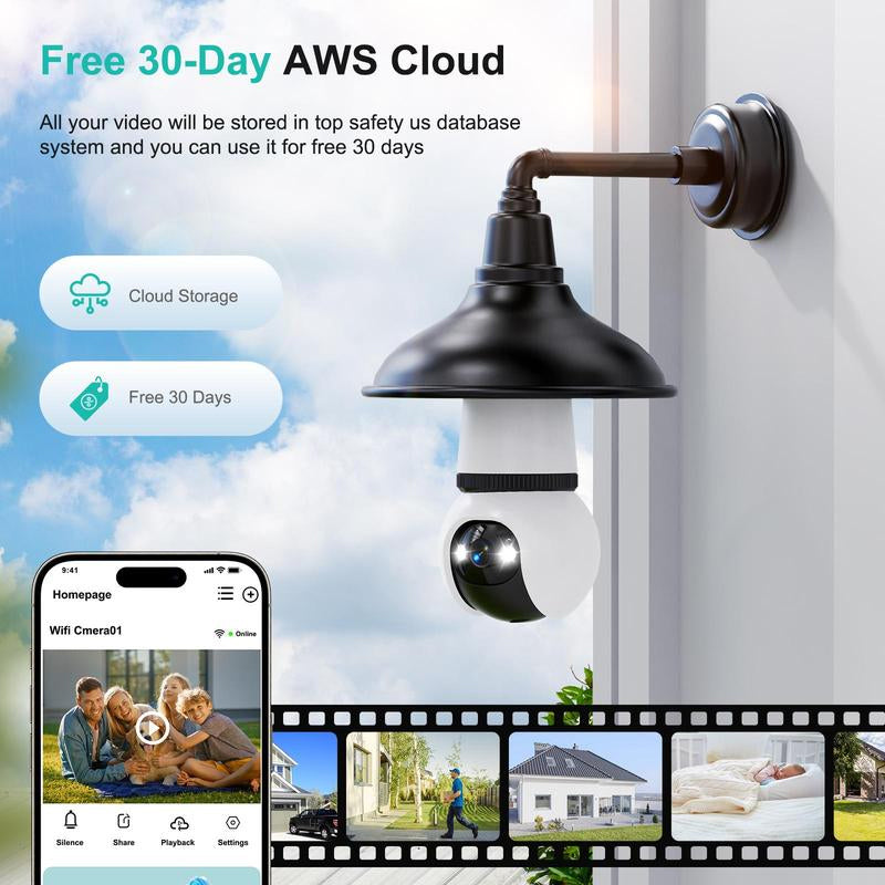 Light Bulb Security Camera