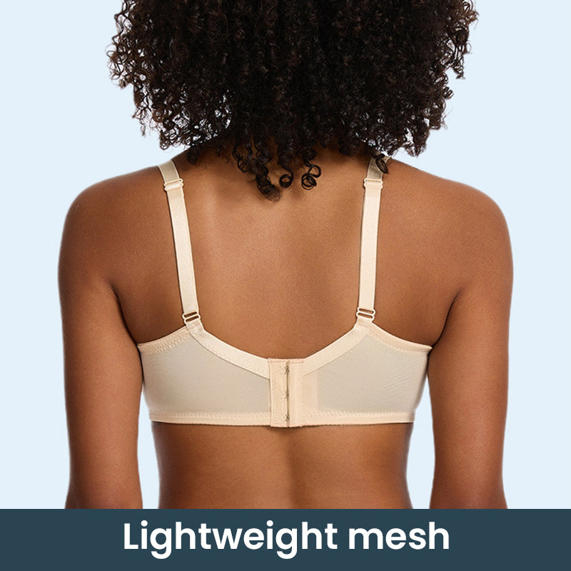 Floral Lace Breathable Mesh Comfort Bra