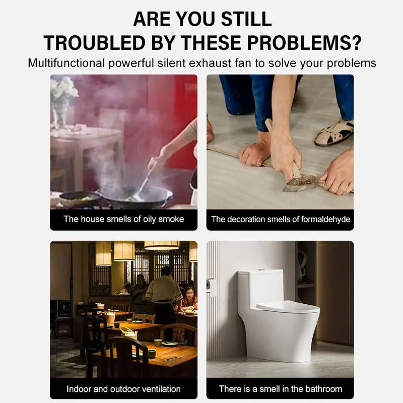 6 inches - Multifunctional Powerful Mute Exhaust Fan
