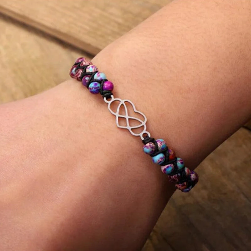 För barnbarn - För du är alltid i mina pärlor Armband