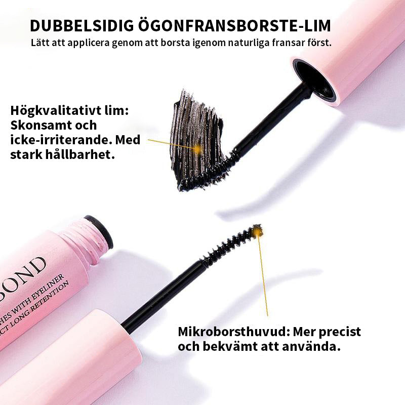 Naturligt fluffigt set med lösögonfransar