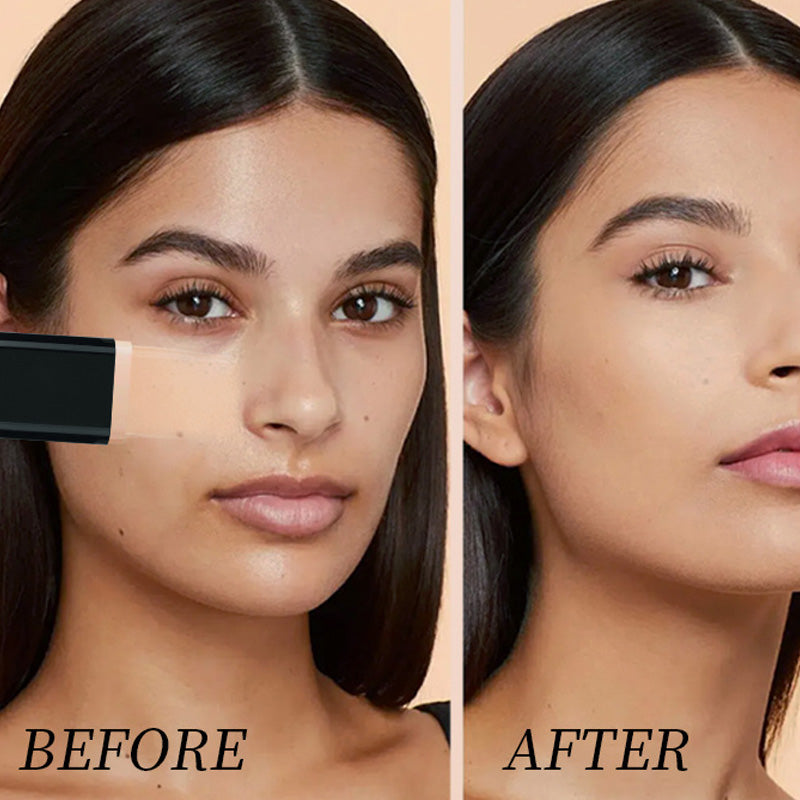 Dual-Ended Concealer Stick with Built-In Brush