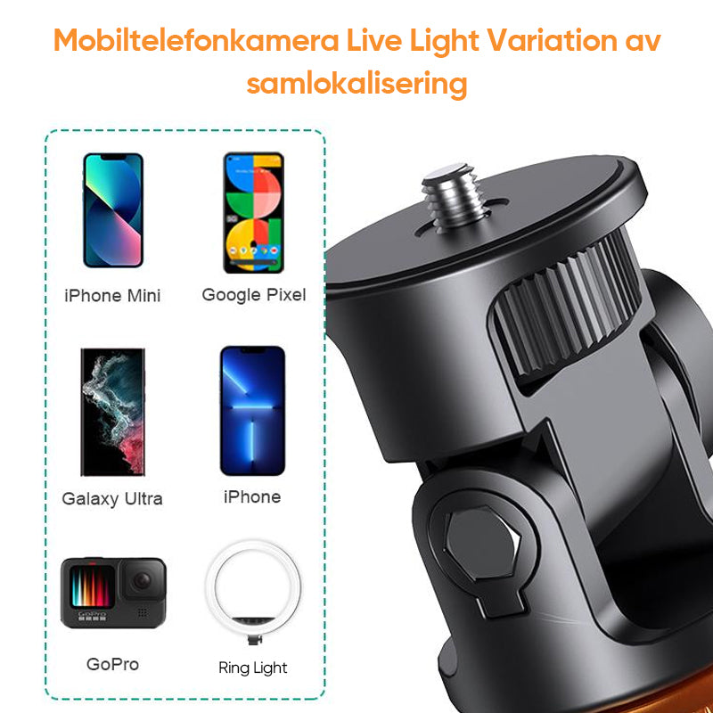 Selfie Stick-stativ med Bluetooth-fjärrkontroll