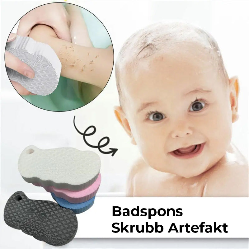Magisk exfolierande badsvamp