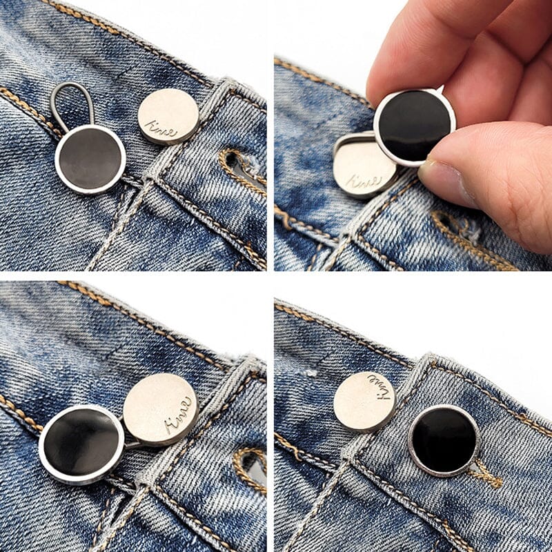 Adjustable Pant Waistband Extender Button