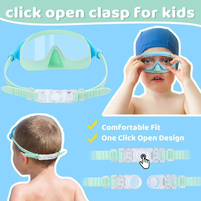 Swim Goggles with Nose Cover