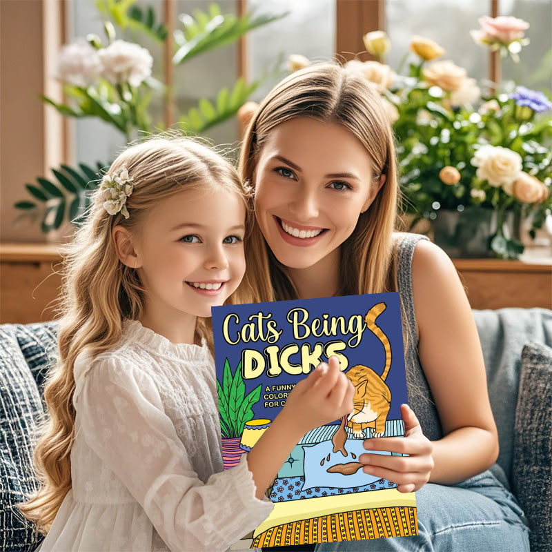 Cats Coloring Book: Mischievous Cat Antics