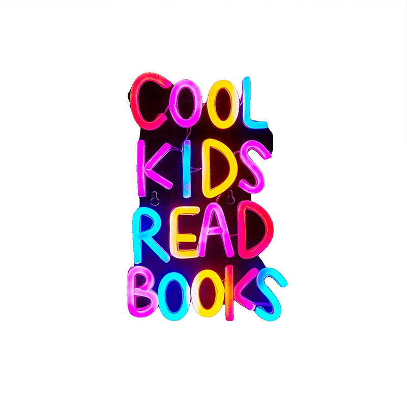 Cool Kids Read Books Neon Sign