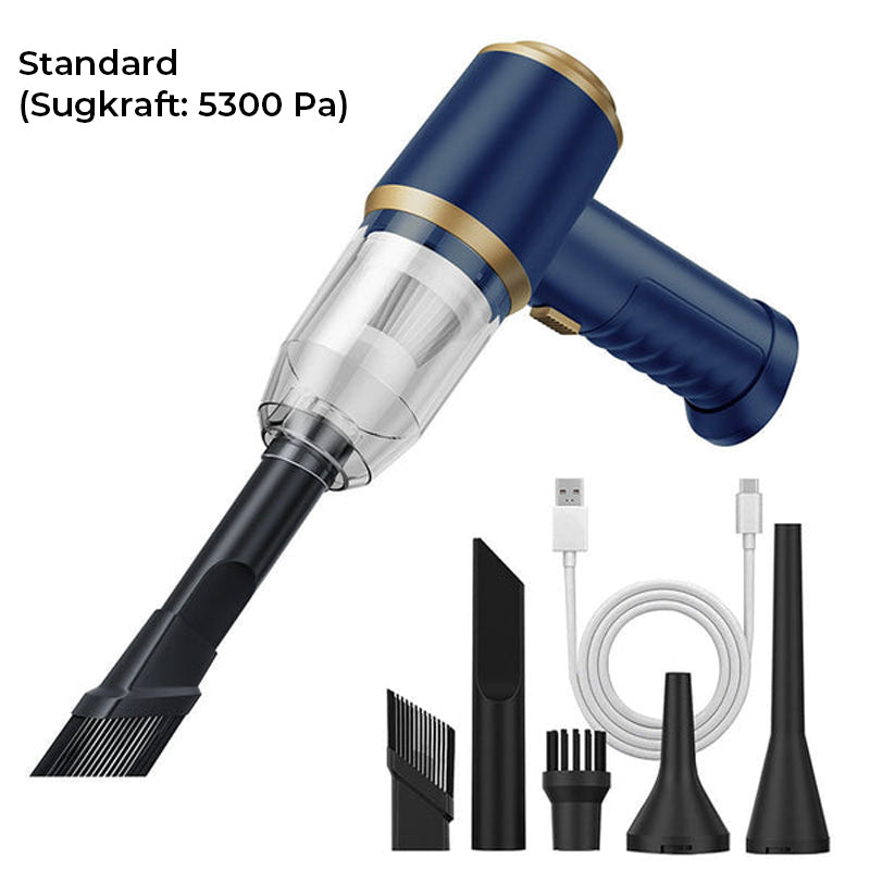 Bärbar sladdlös bil och hushållsdammsugare