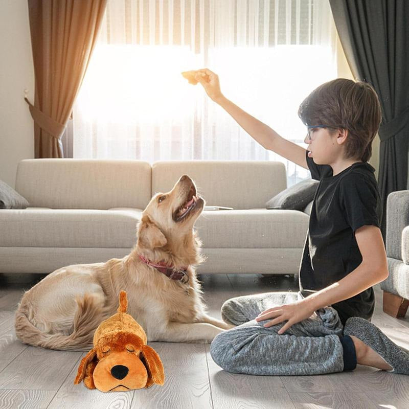 Dog Anxiety Companion Sleep Simulation Toy with Heartbeat