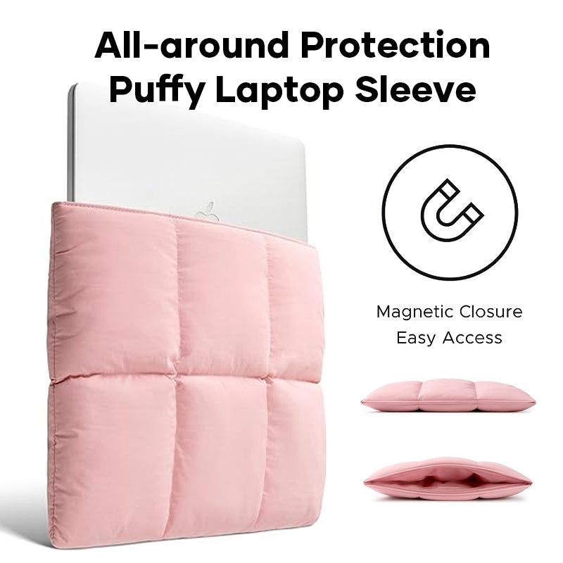 Quilted Puffy Laptop Sleeve Case