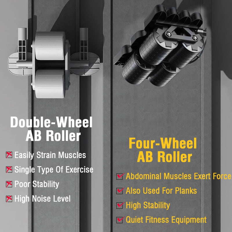 Four-Wheel or Six-Wheel Ab Roller
