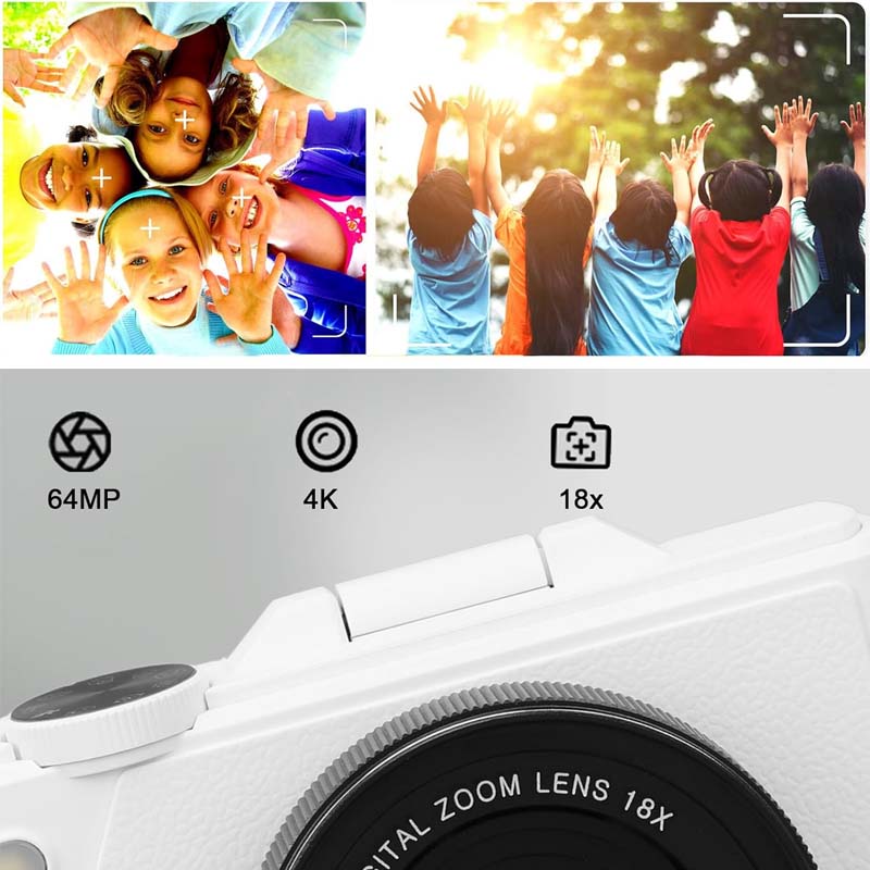 64 Million Pixels High-Definition Flip-Screen Digital Camera