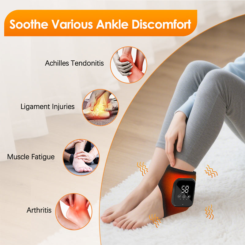 Rechargeable Ankle Heat & Massage Wrap
