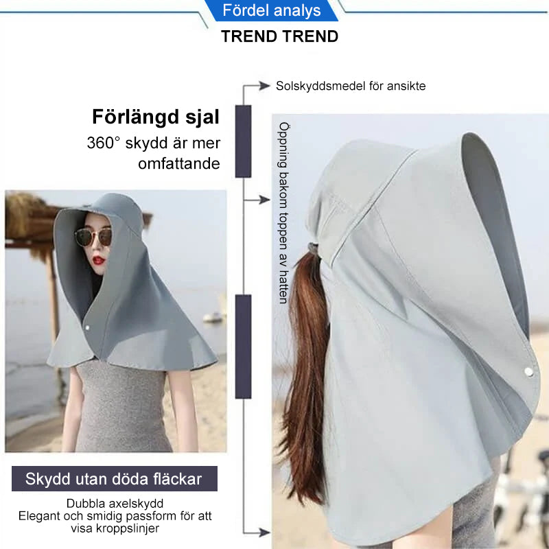Mode dam UV-skydd bucket hatt