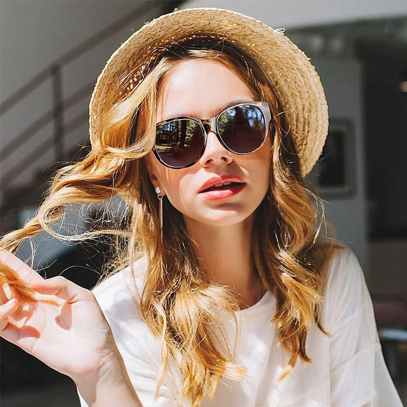 Polarized UV400 Protection Trendy Round Sunglasses
